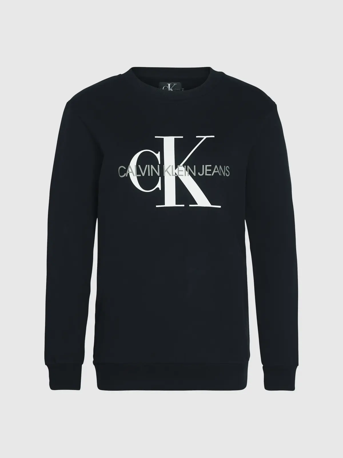 Calvin Klein CORE MONOGRAM LOGO S Kadın Siyah Sweatshirt