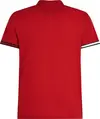 Tommy Hilfiger FLAG CUFF SLIM POLO, XLD Kırmızı Erkek T-Shirt & Polo