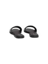 Calvin Klein ROUND FLAT SNDL LTH Siyah Kadın Deri Terlik