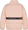 Calvin Klein LOGO TAPE BELT JACKE Kadın Pembe Şişme Mont