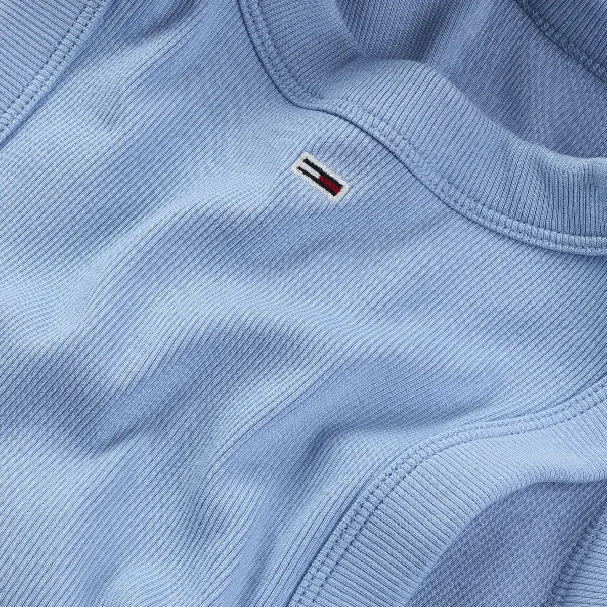 Tommy Hilfiger TJW SLIM SH TJ BUBBL, C12 Mavi Kadın T-Shirt & Polo