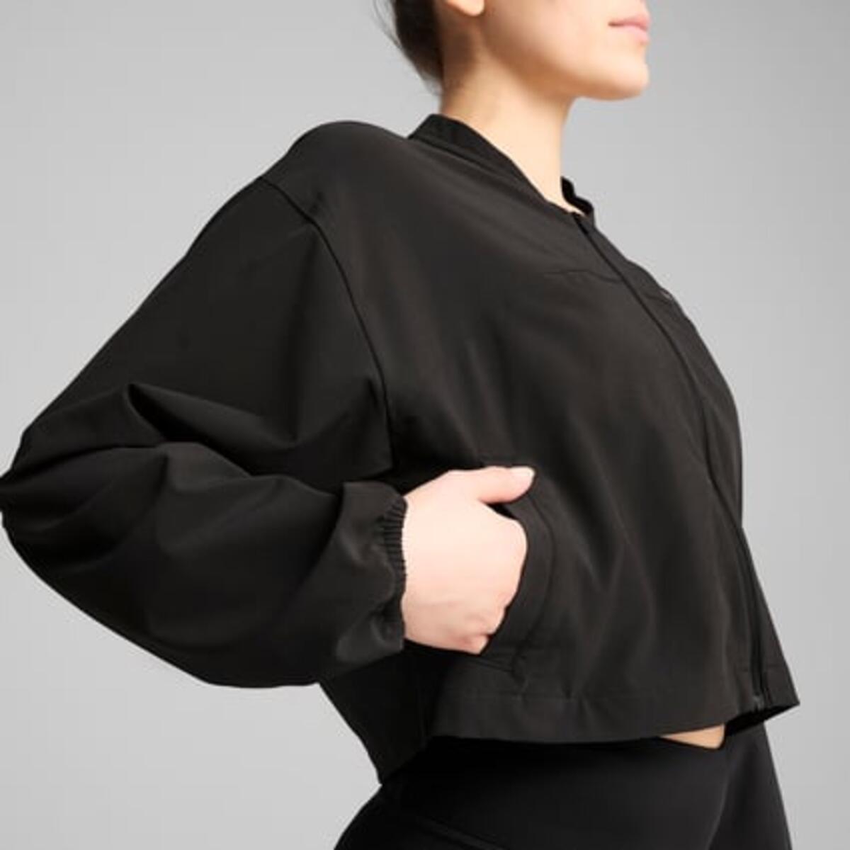 Puma MOVE FASHION JACKET Siyah Kadın Fermuarlı Ceket