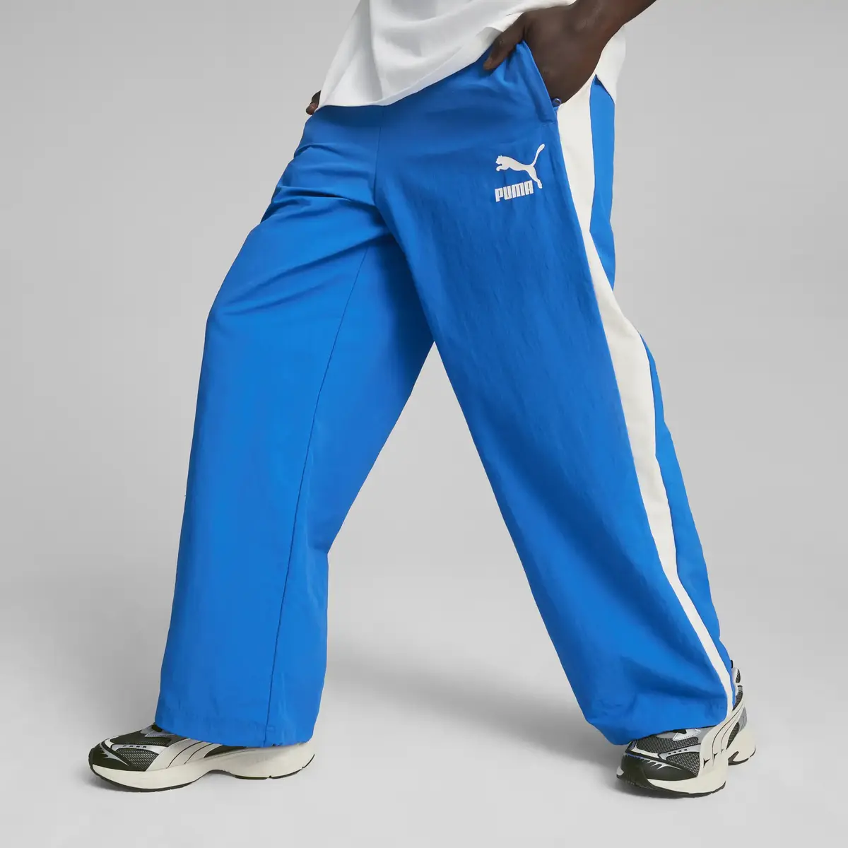Puma T7 Oversized Track Pants Mavi Erkek Eşofman Altı