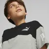 Puma Power Colorblock Tee Gri Erkek Çocuk T-Shirt