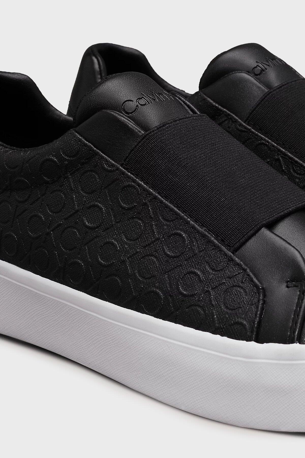 Calvin Klein CUPSOLE LACE UP LTH, BEH Siyah Kadın Spor Ayakkabı
