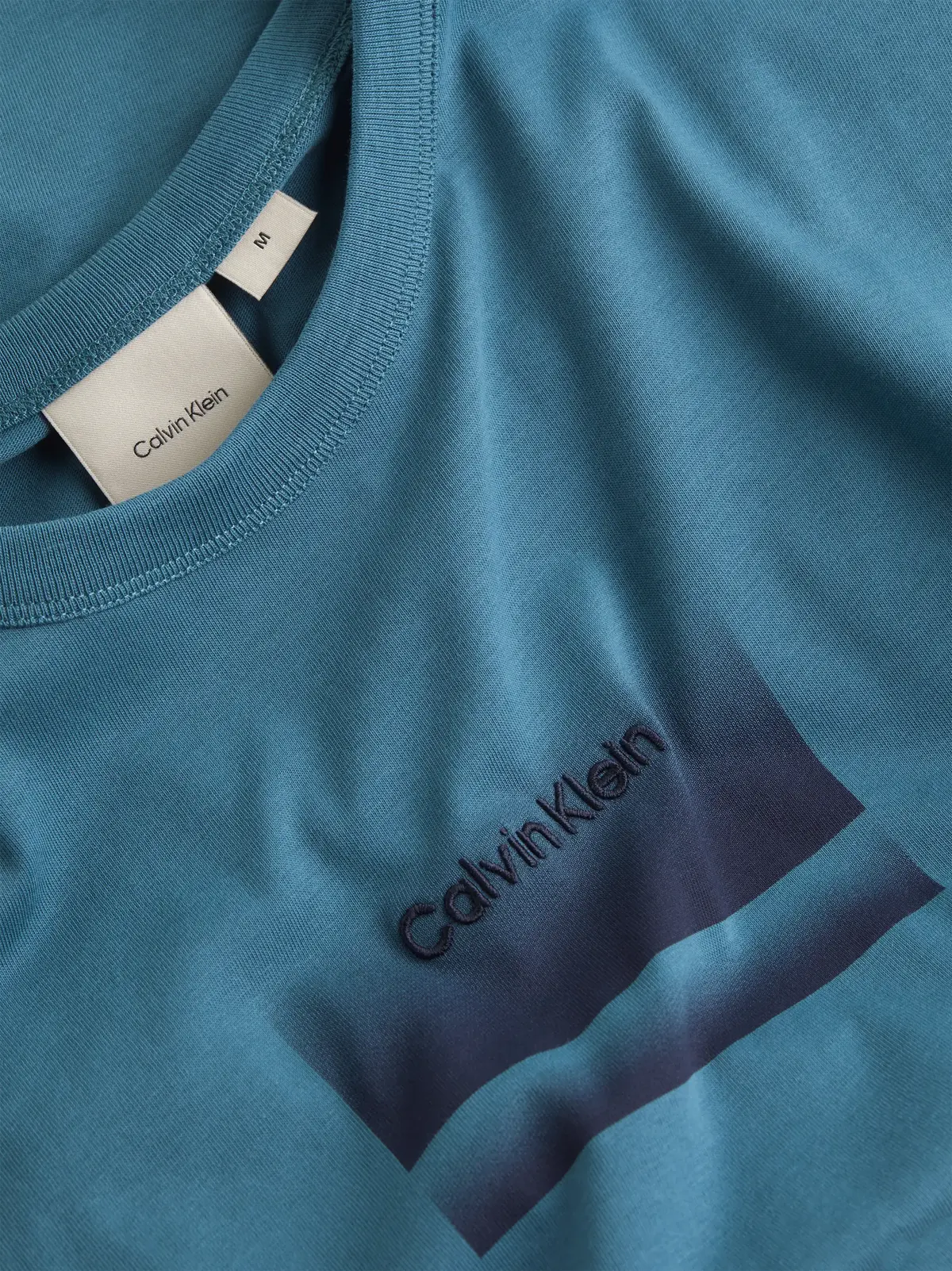Calvin Klein GRADIENT LOGO T-SHIR, CHA Mavi Erkek T-Shirt & Polo