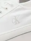 Calvin Klein ESS VULC LOW MG CANV, 0K4 Beyaz Erkek Spor Ayakkabı & Sneaker