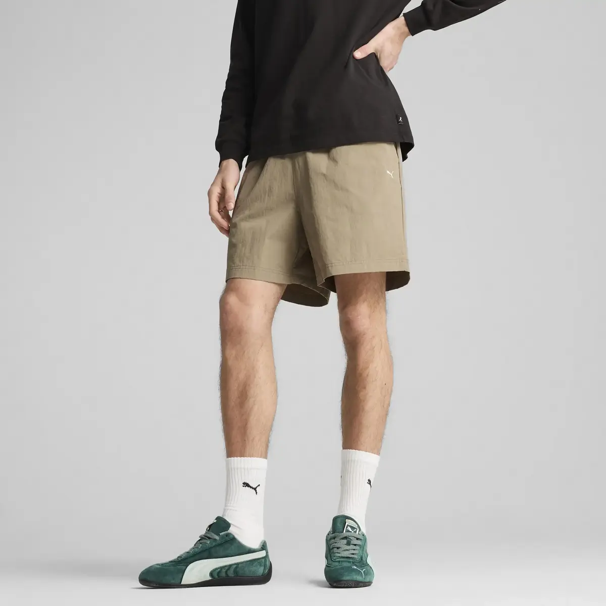 PUMA MMQ Shorts Yeşil Erkek Şort