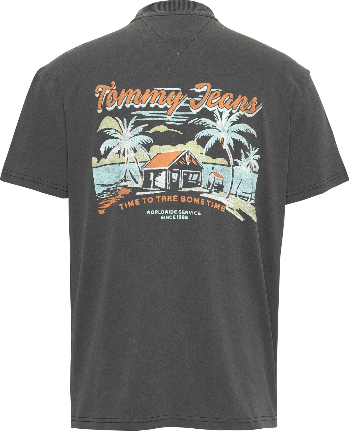 Tommy Hilfiger TJM REG CABANA SS TE, BDS Siyah Erkek T-Shirt & Polo