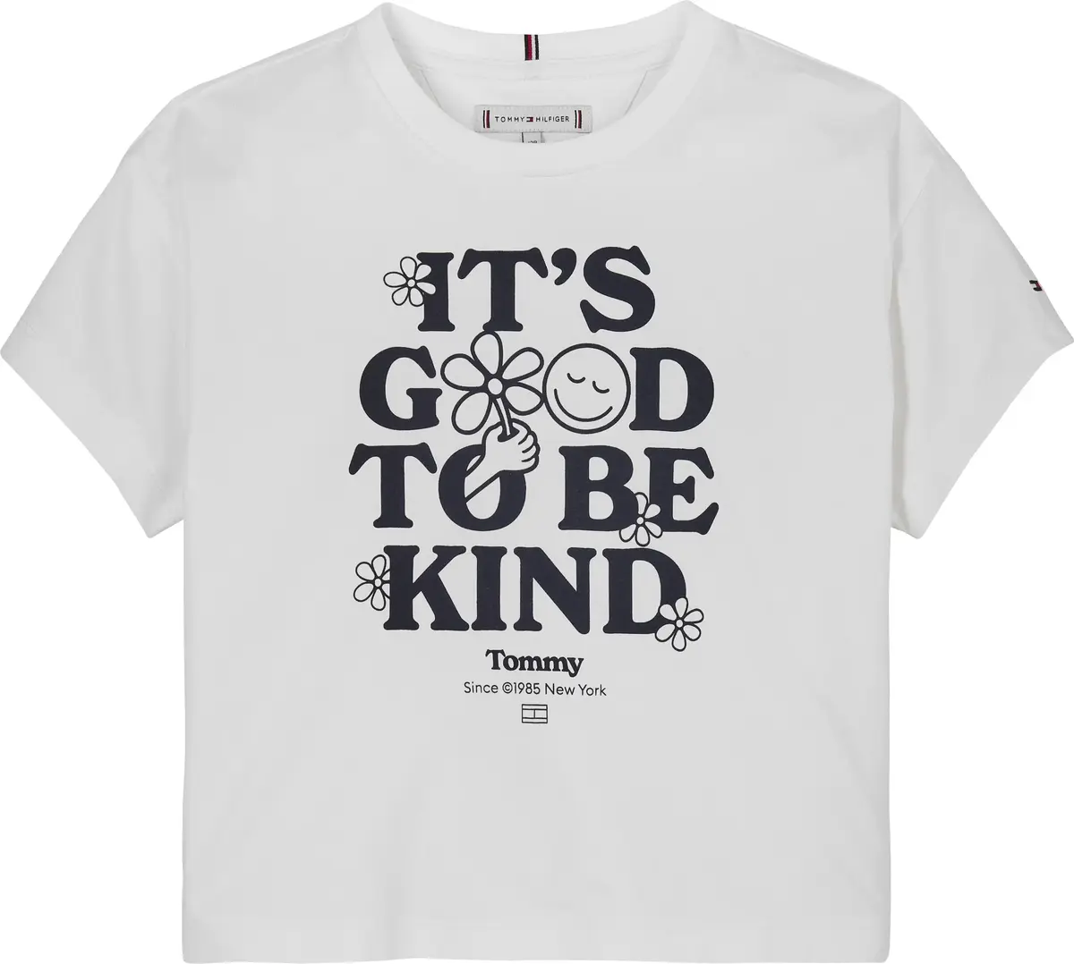 Tommy Hilfiger FUN GRAPHIC TEE SS, YBR Beyaz Kız Çocuk T-Shirt & Polo