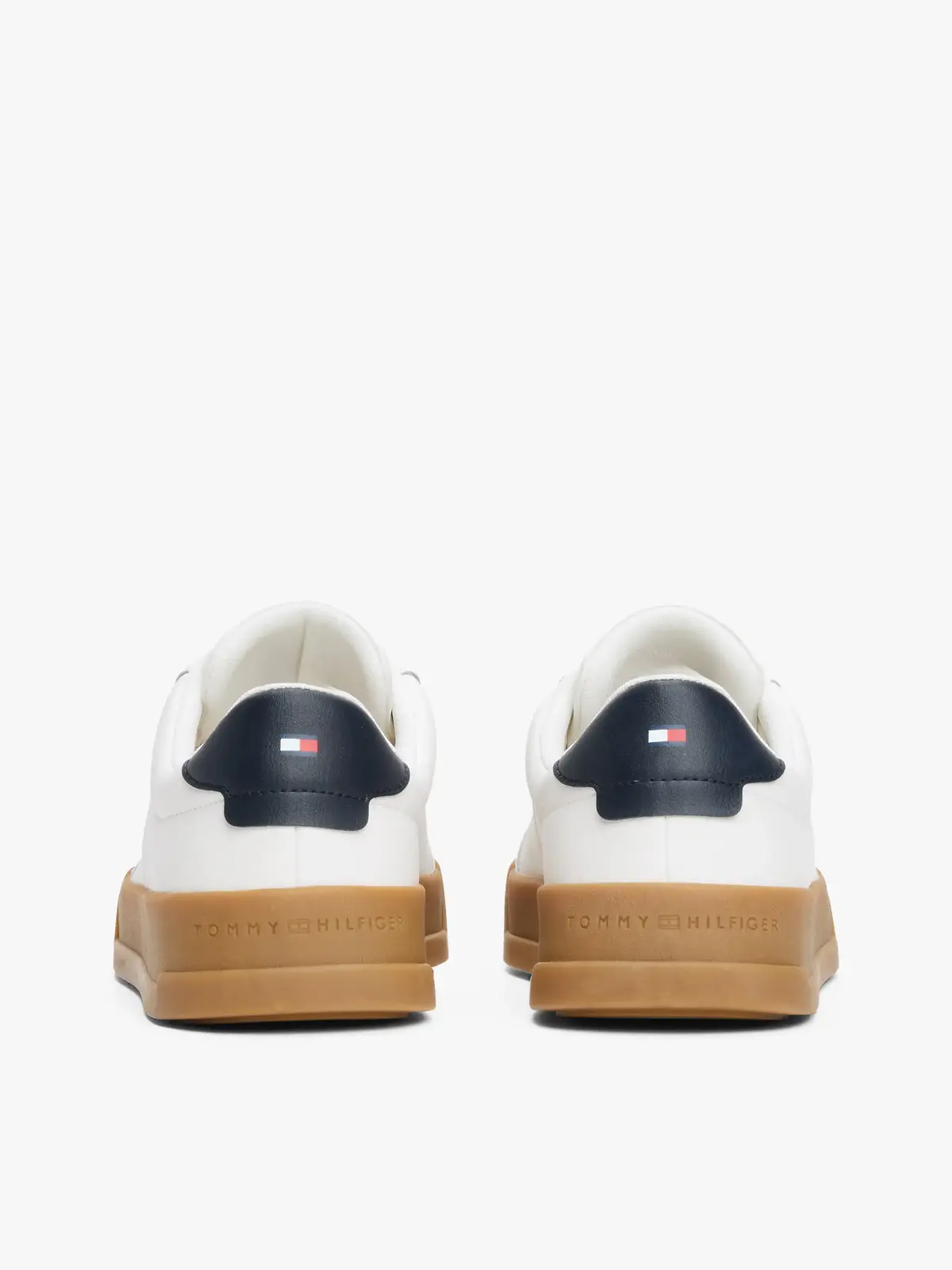 Tommy Hilfiger TH COURT MIX LTH, YBL Beyaz Erkek Spor Ayakkabı & Sneaker
