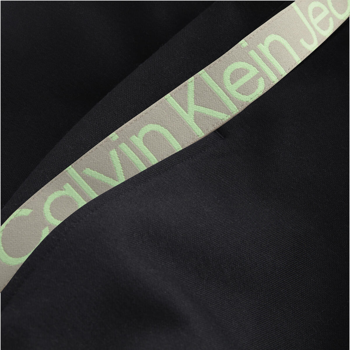 Calvin Klein CUT OFF LOGO TAPE HW Erkek Siyah Eşofman Altı