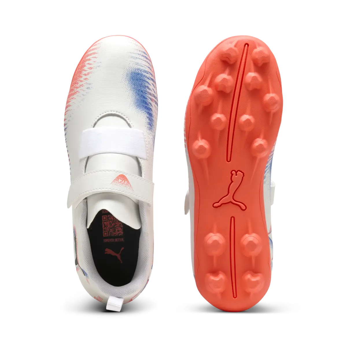 Puma FUTURE 8 PLAY V FG/AG RB Jr Beyaz Erkek Çocuk Krampon