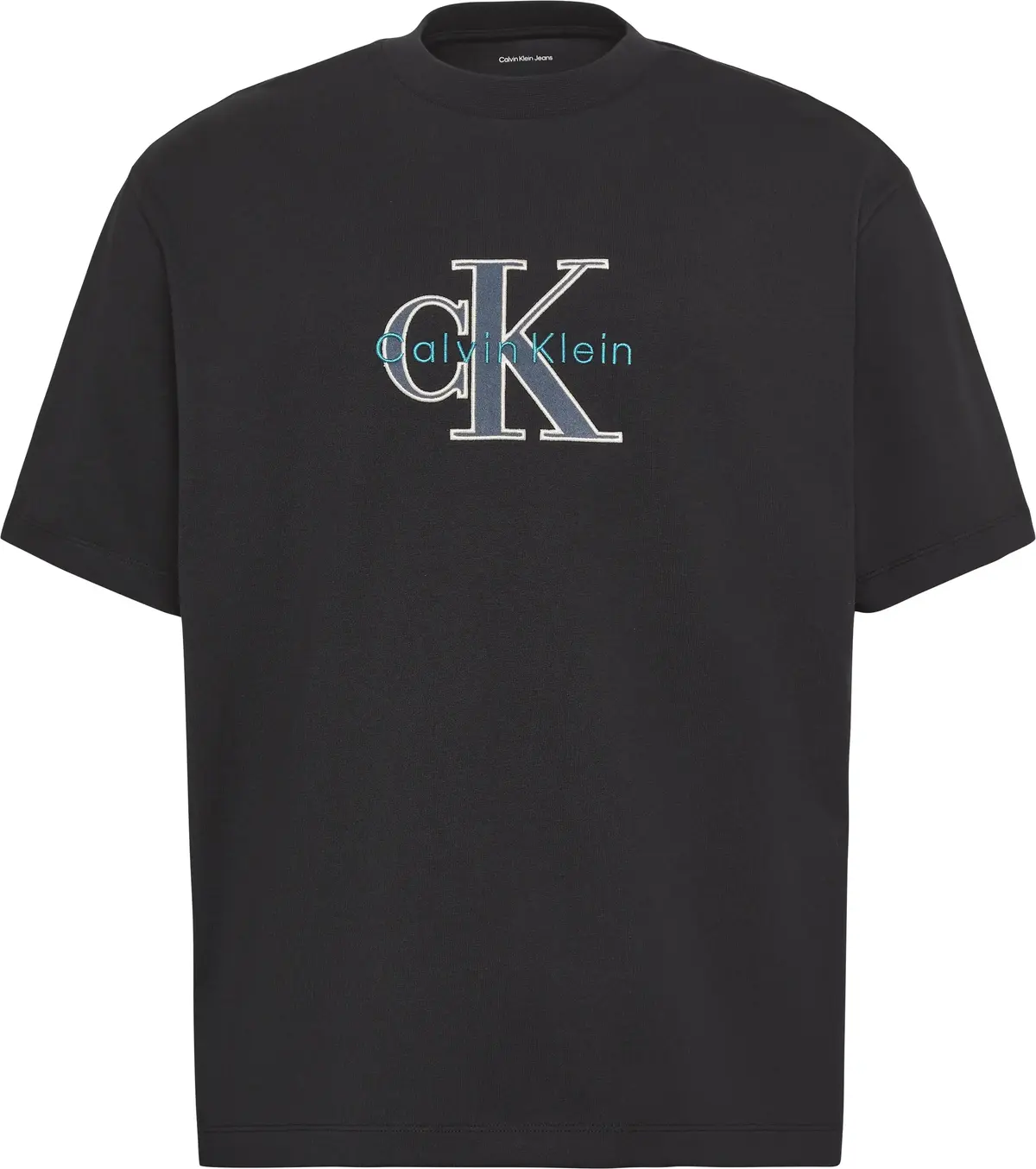 Calvin Klein SS 16S TRICOLOR MONOLOGO GRAPHIC Erkek Siyah T-Shirt