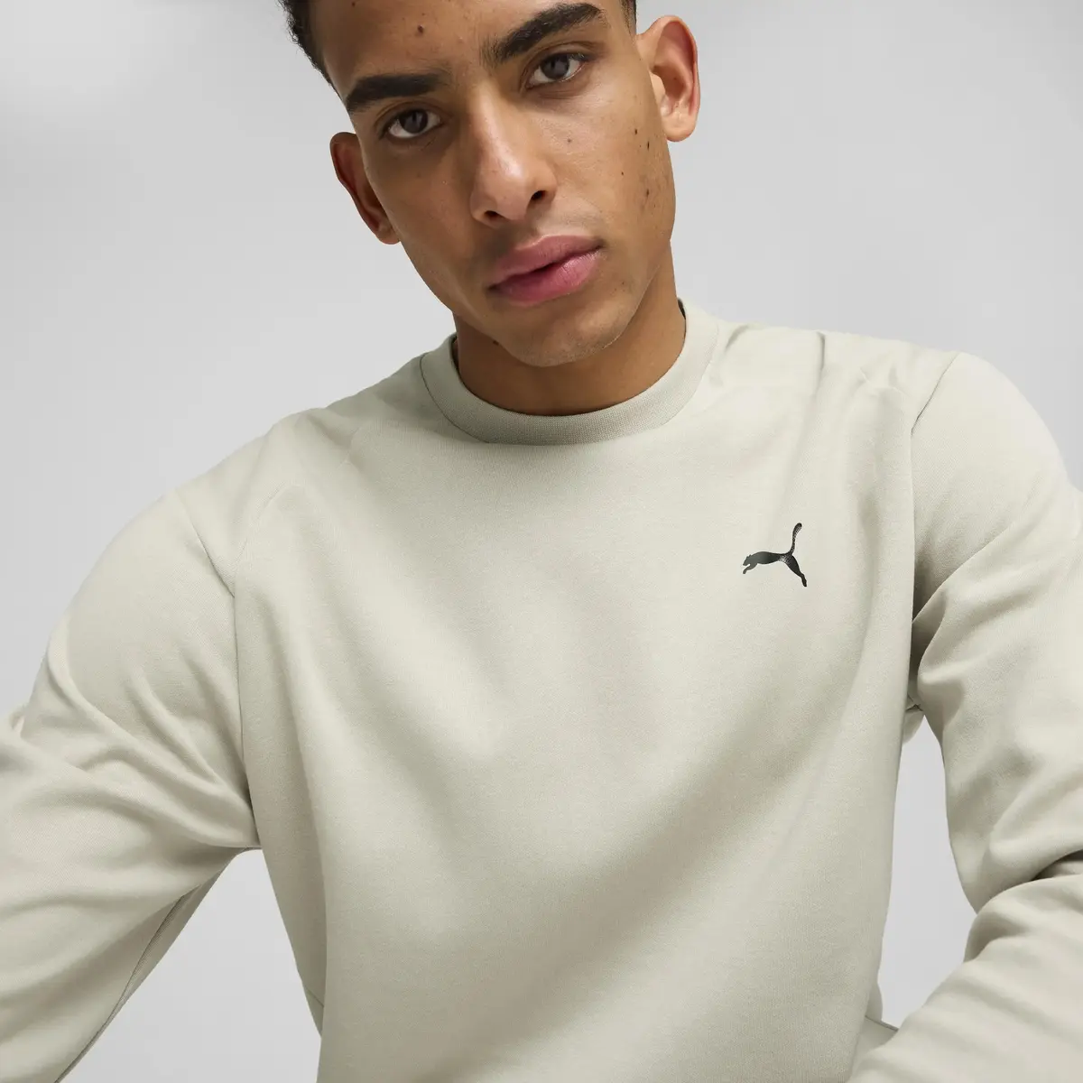 Puma RAD/CAL Crew Bej Erkek Sweatshirt