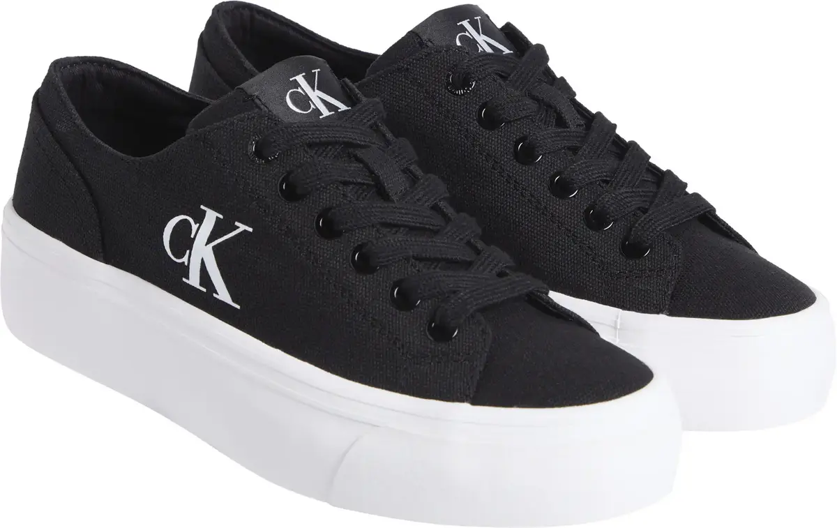 Calvin Klein Siyah / Beyaz Kadın Spor Ayakkabı & Sneaker