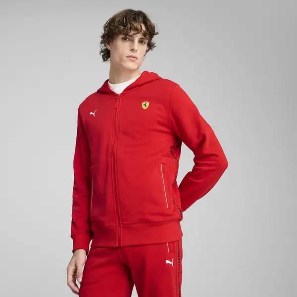 PUMA Ferrari Race Sweatjacket Kırmızı Erkek Ceket