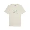 Puma TEAM Graphic Tee Bej Erkek T-Shirt