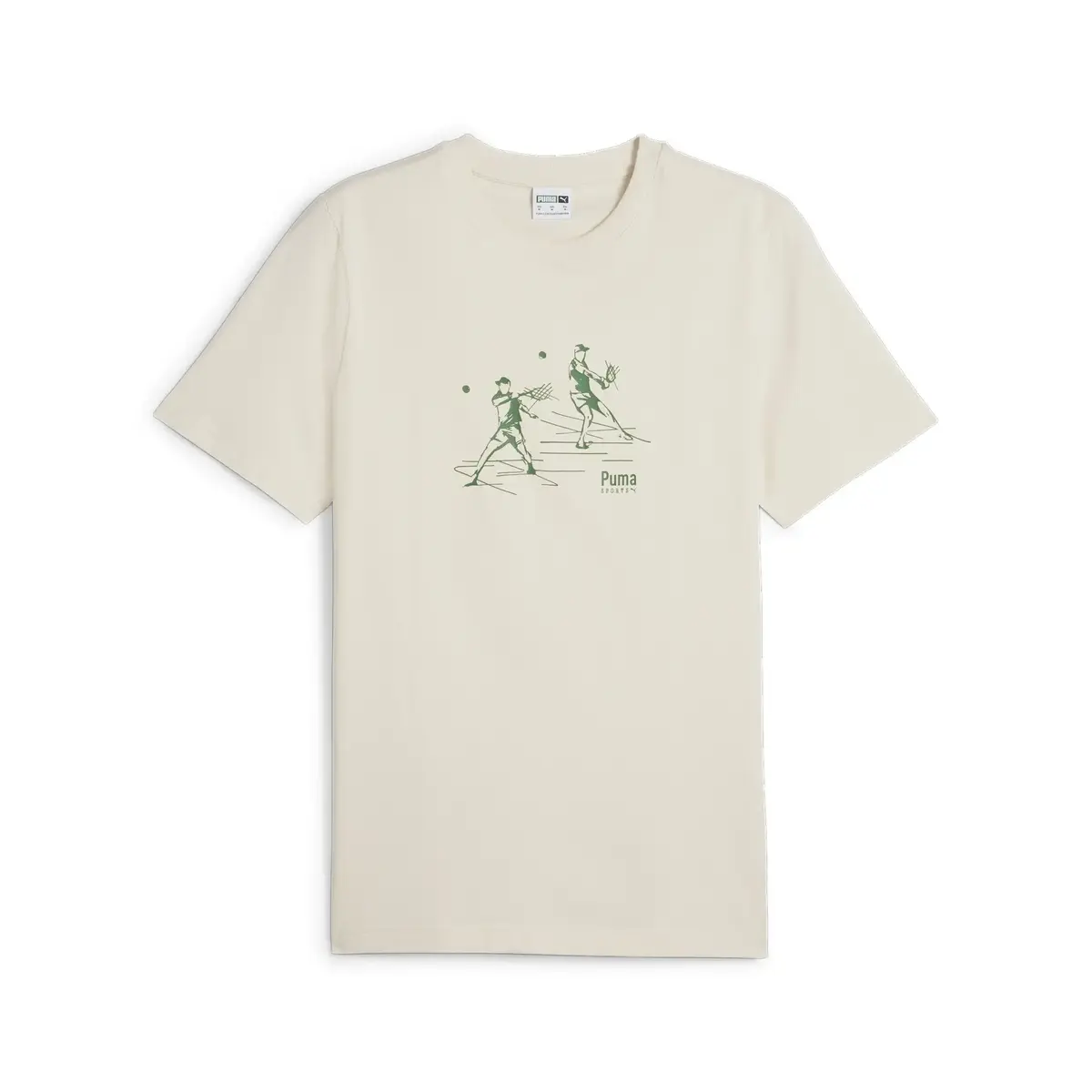Puma TEAM Graphic Tee Bej Erkek T-Shirt