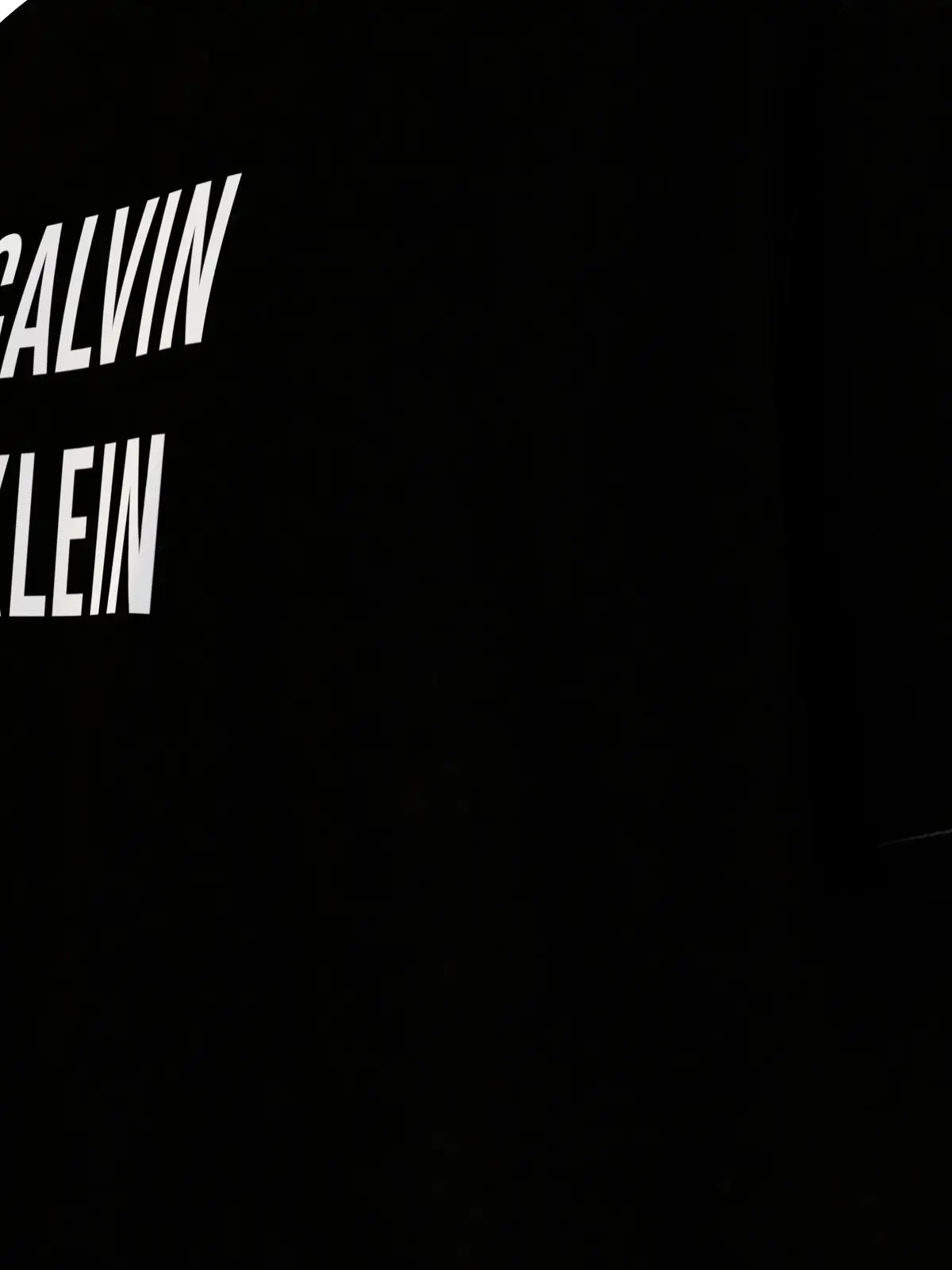 Calvin Klein RELAXED CREW TEE Erkek Siyah T-Shirt