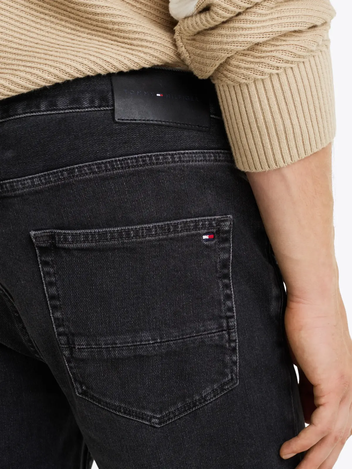Tommy Hilfiger STRAIGHT DENTON STR, 1B7 Gri Erkek Jean Pantolon
