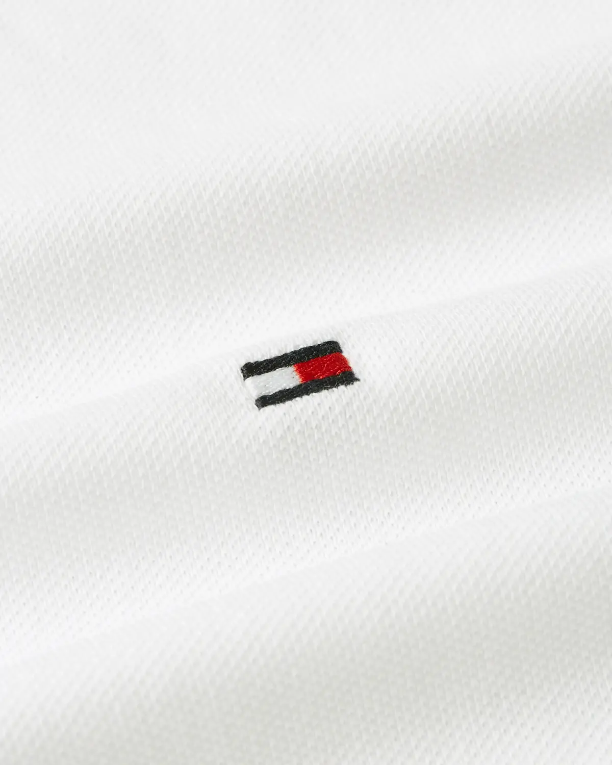 Tommy Hilfiger PLACKET INTEREST REG, YBR Beyaz Erkek T-Shirt & Polo