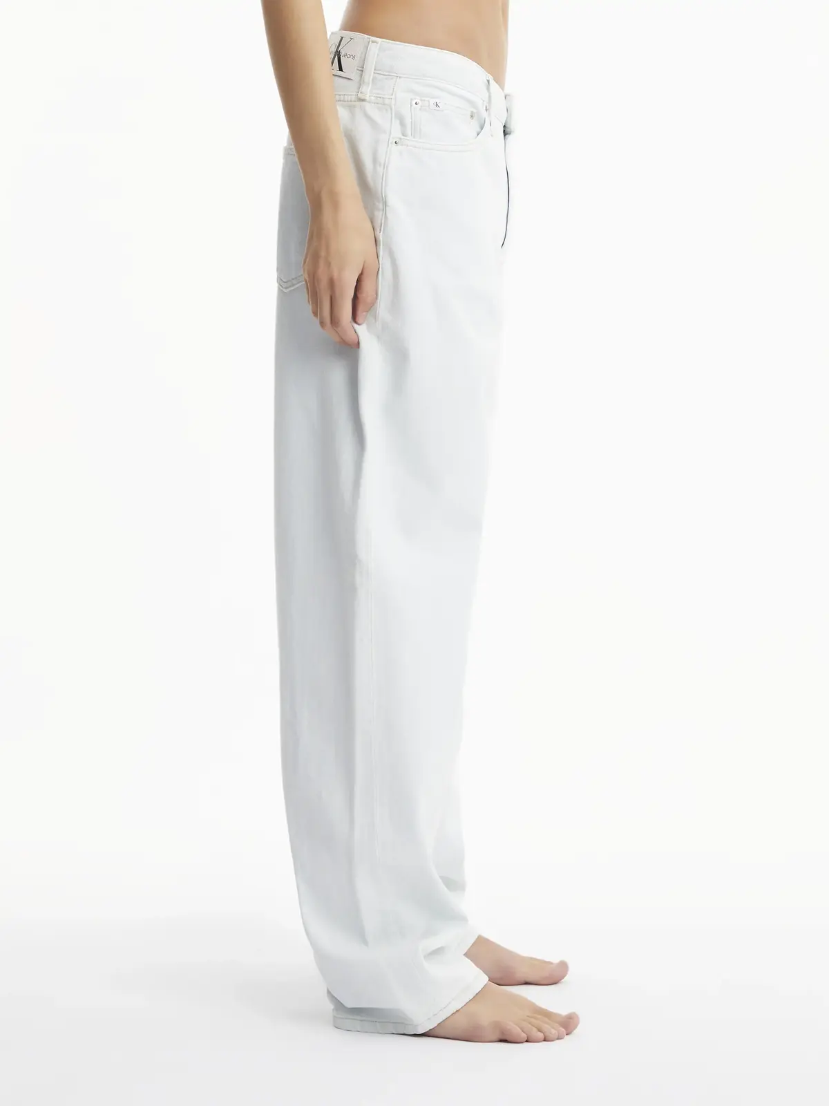 Calvin Klein 90S STRAIGHT Kadın Mavi Kot Pantolon