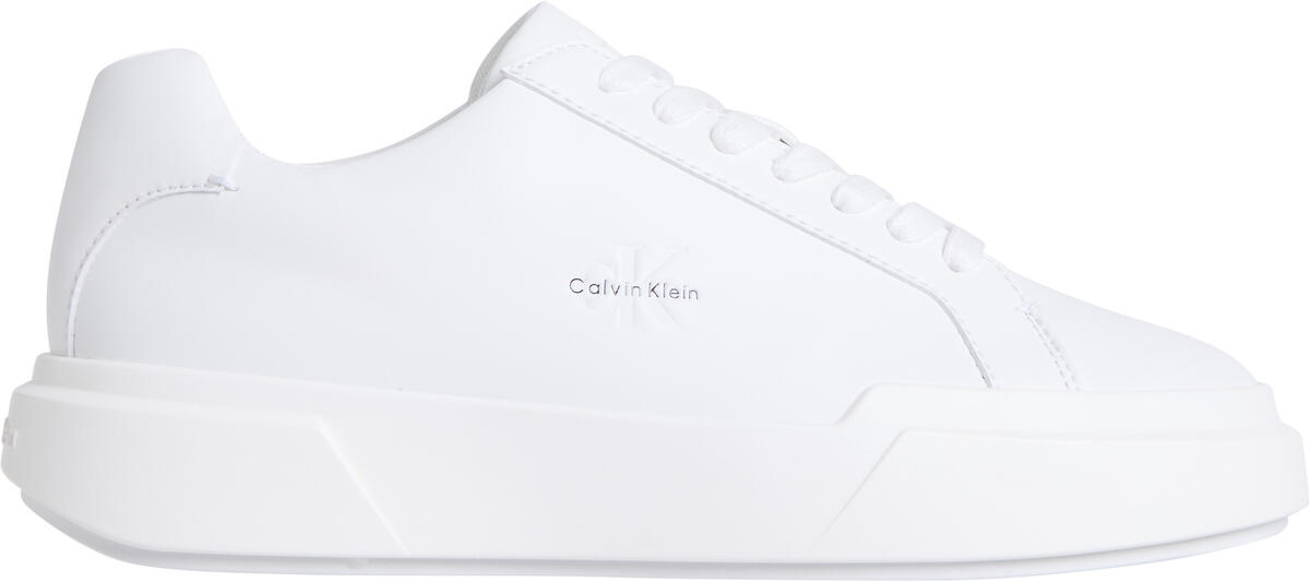 Calvin Klein CHUNKY CUPSOLE LACEUP LTH WN Beyaz Kadın Günlük Spor Ayakkabı Calvin Klein CHUNKY CUPSOLE LACEUP LTH WN Beyaz Kadın Günlük Spor Ayakkabı