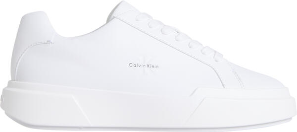 Calvin Klein CHUNKY CUPSOLE LACEUP LTH WN Beyaz Kadın Günlük Spor Ayakkabı