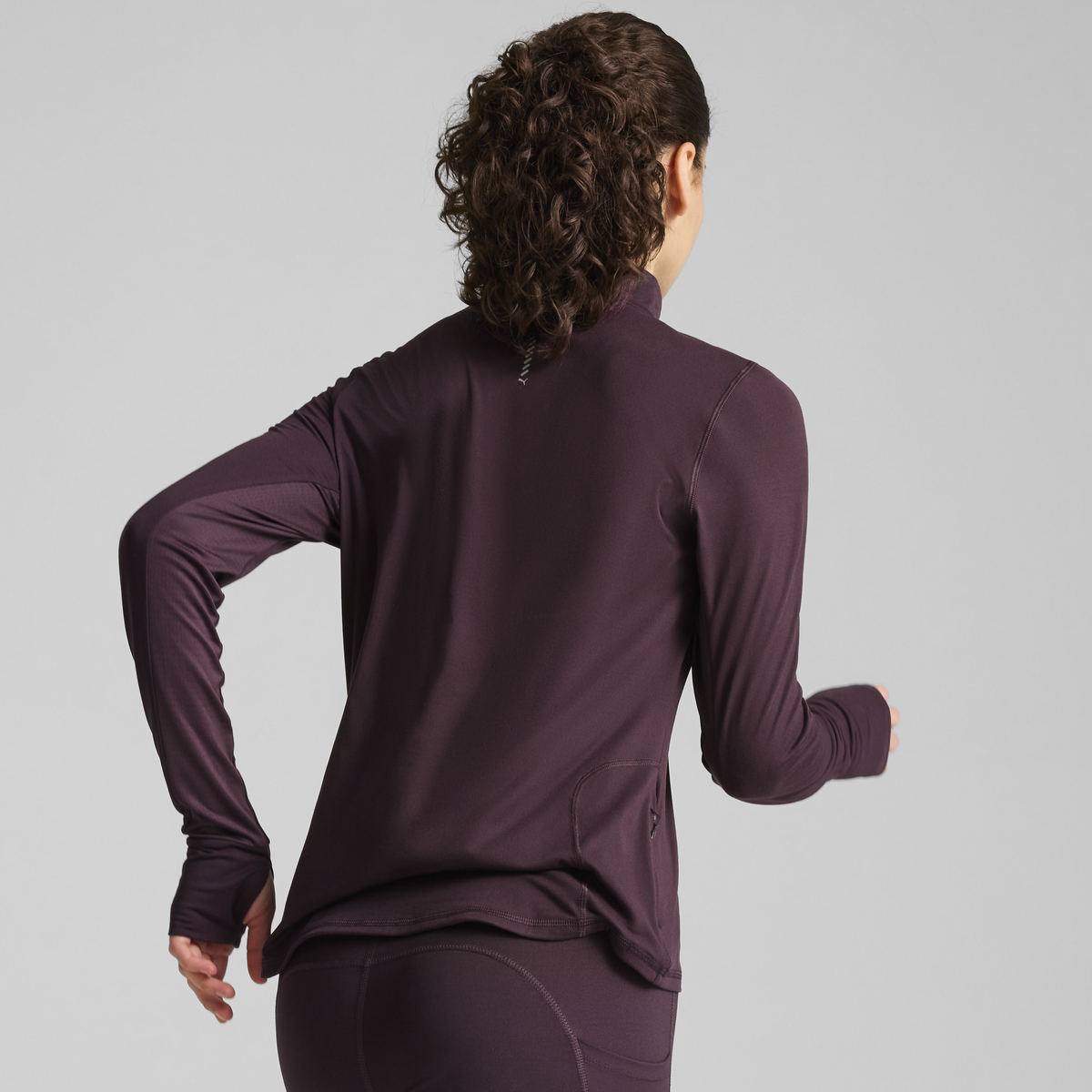 Puma RUN FAVORITE 1/4 ZIP W Mor Kadın Sweatshirt