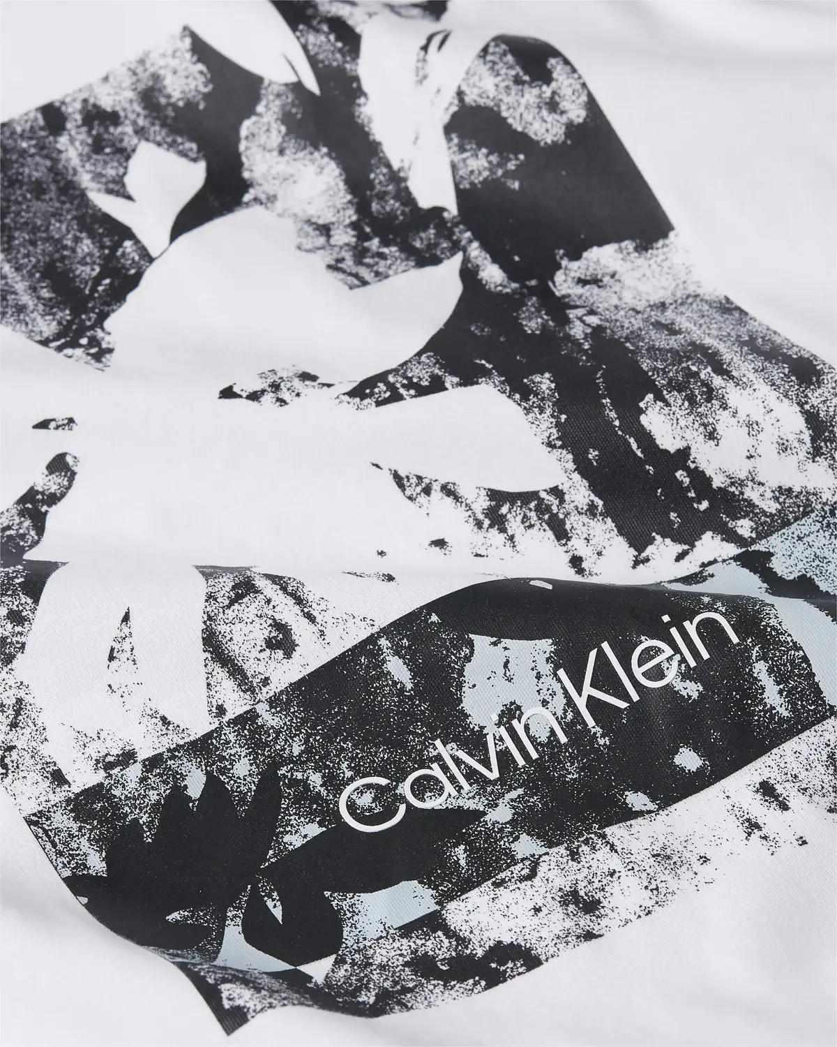 Calvin Klein MODERN COMFORT PRINT Erkek Beyaz T-Shirt