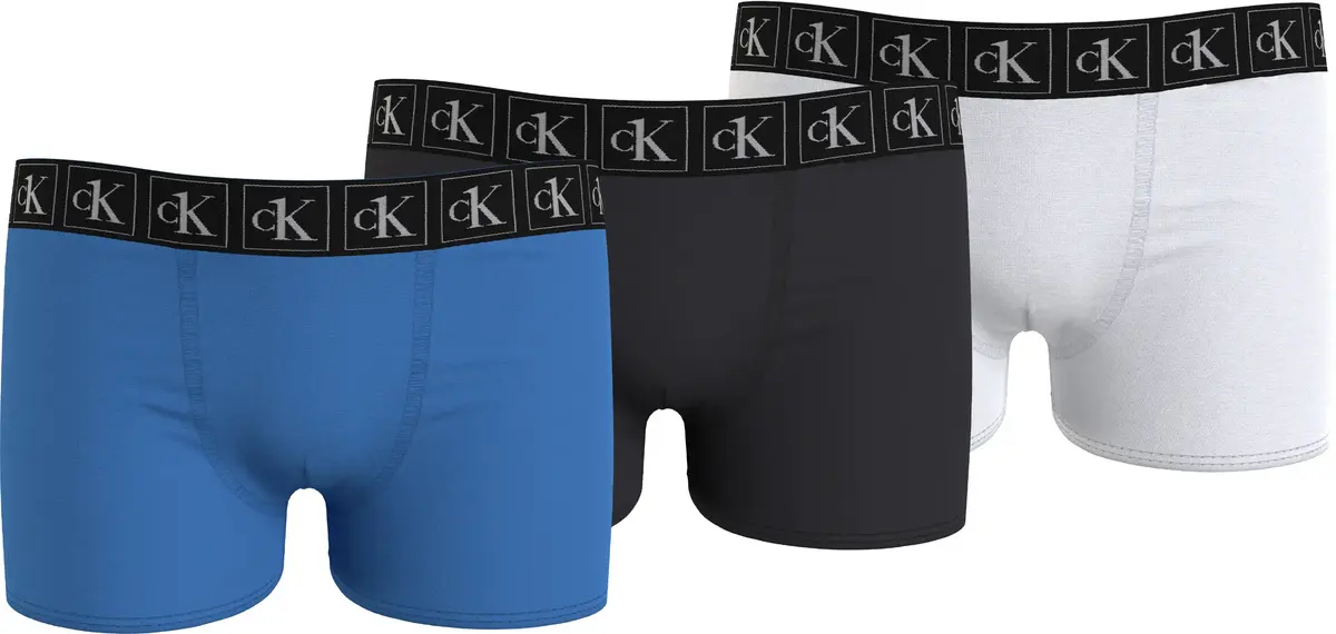 Calvin Klein 3PK TRUNK Erkek Mavi Boxer Set