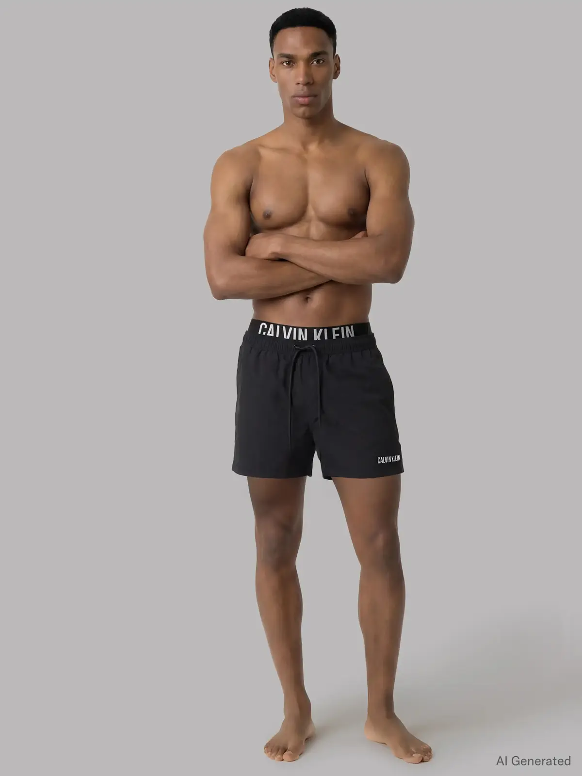 Calvin Klein MEDIUM DRAWSTRING CO Siyah Erkek Deniz Şortu