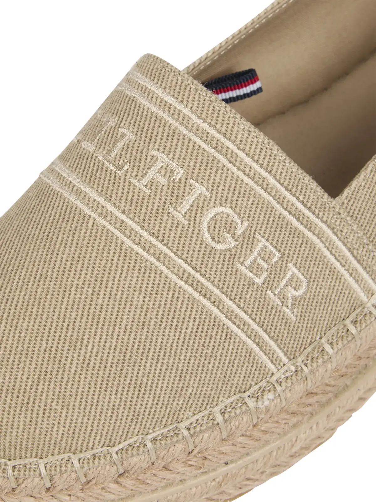 Tommy Hilfiger DENIM PLATFORM ESPAD, ACC Bej Kadın Ayakkabı