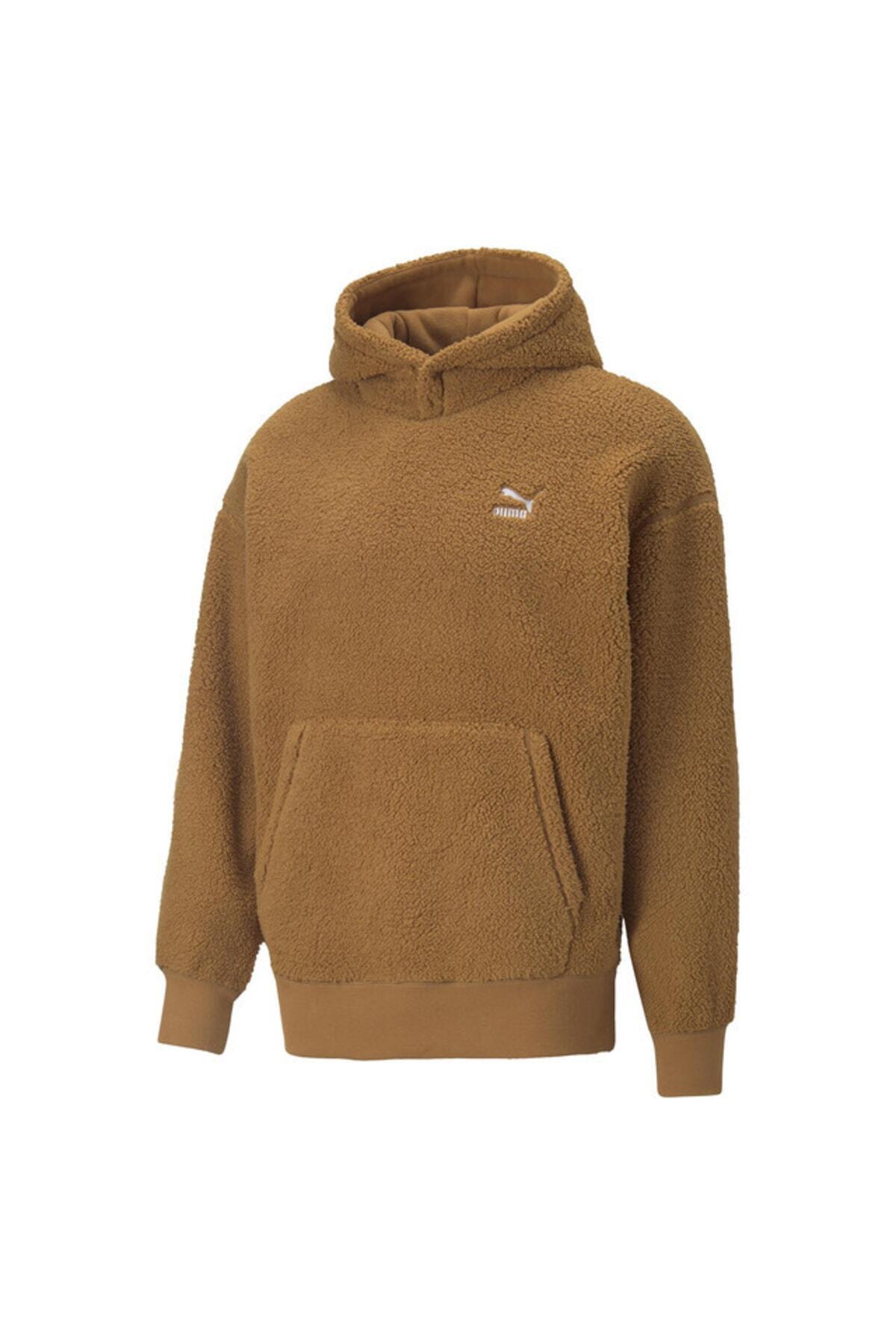 Puma Classics Sherpa Hoodie Camel Erkek Hoodie