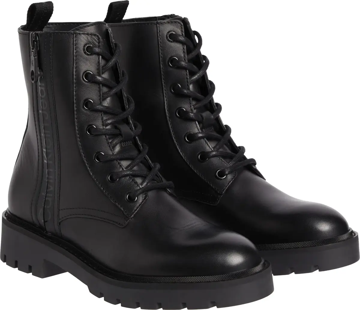 Calvin Klein COMBAT BOOT MID ZIP Kadın Siyah Bot