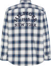 Tommy Hilfiger SHADOW CHECK OVERSHI Erkek Mavi Gömlek
