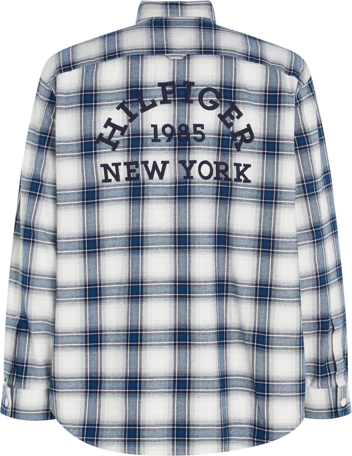 Tommy Hilfiger SHADOW CHECK OVERSHI Erkek Mavi Gömlek