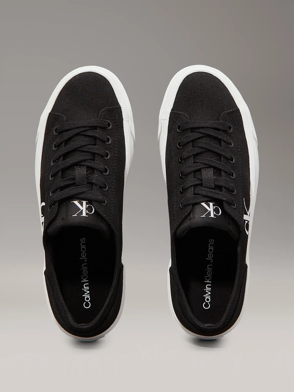 Calvin Klein Siyah / Beyaz Kadın Spor Ayakkabı & Sneaker