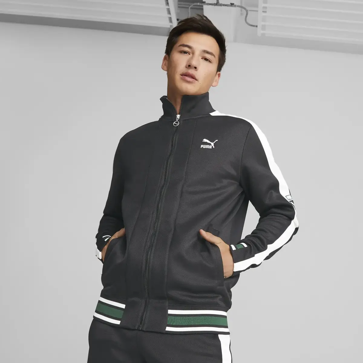 Puma T7 ARCHIVE REMASTER Track Jacket Siyah Erkek/Unisex Fermuarlı Sweatshirt