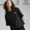 Puma CLASSICS Ribbed Relaxed Tee Siyah Kadın T-Shirt