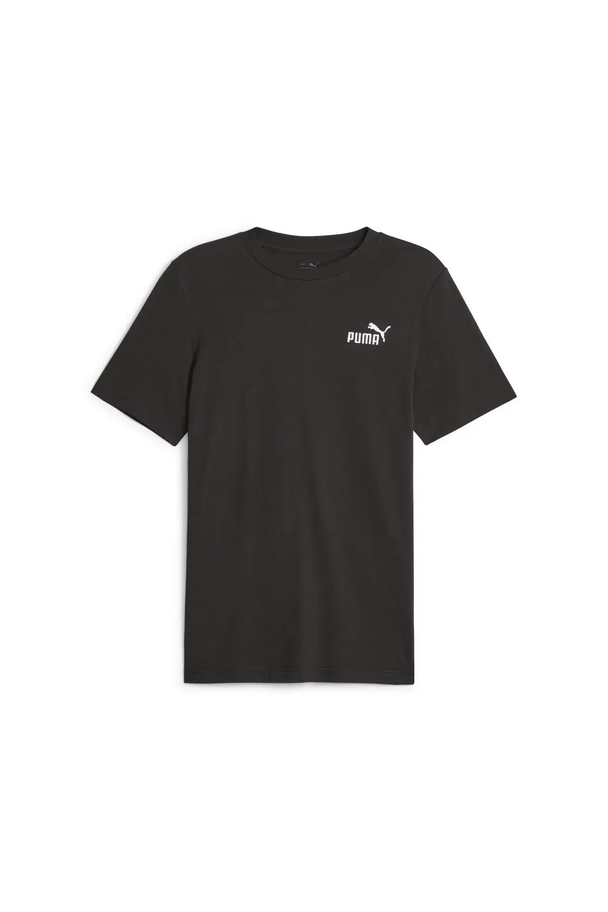 Puma ESS ELEVATED Embroidered Tee Siyah Erkek T-Shirt