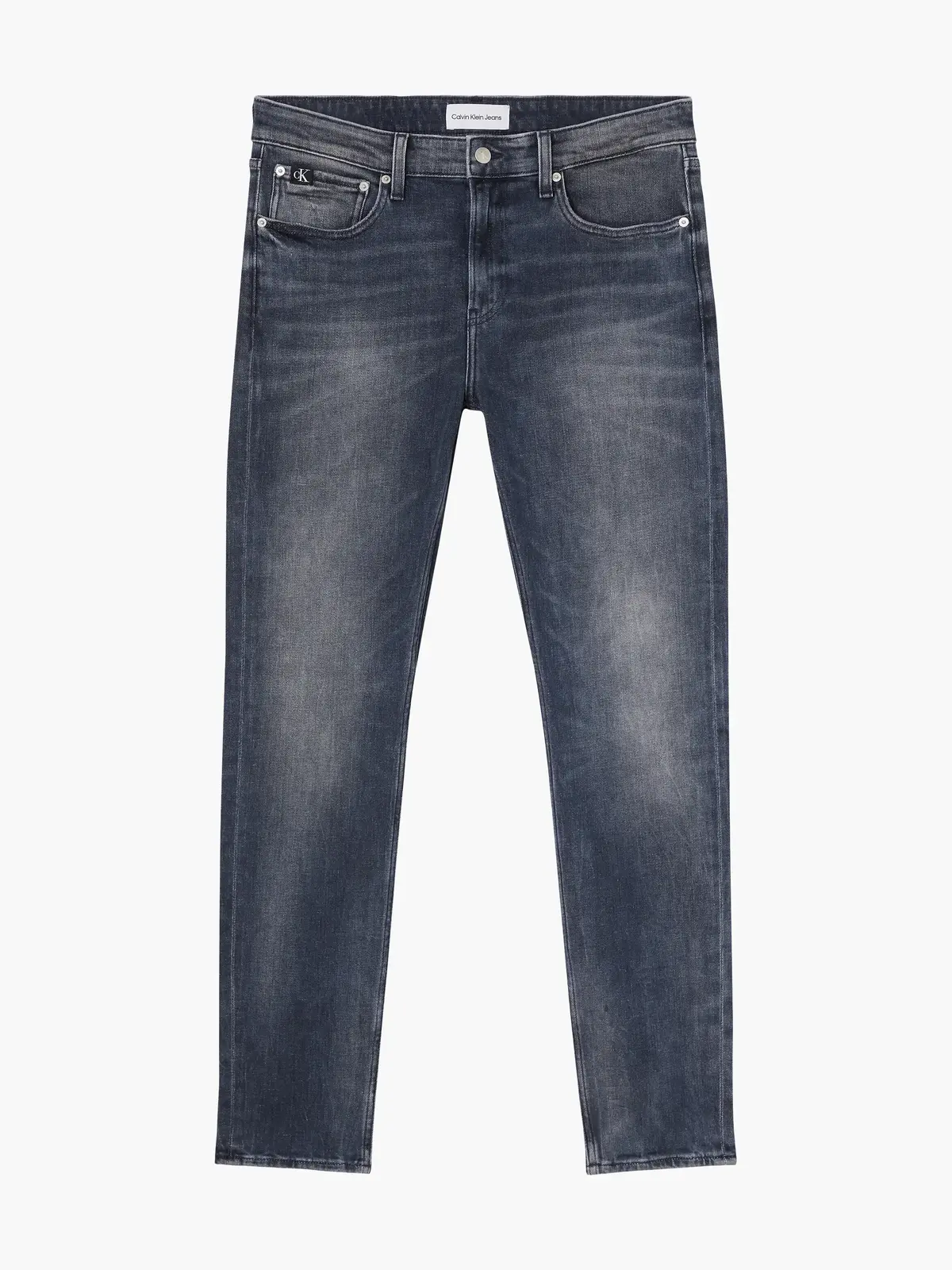 Calvin Klein SLIM TAPER Erkek mavi Kot Pantolon