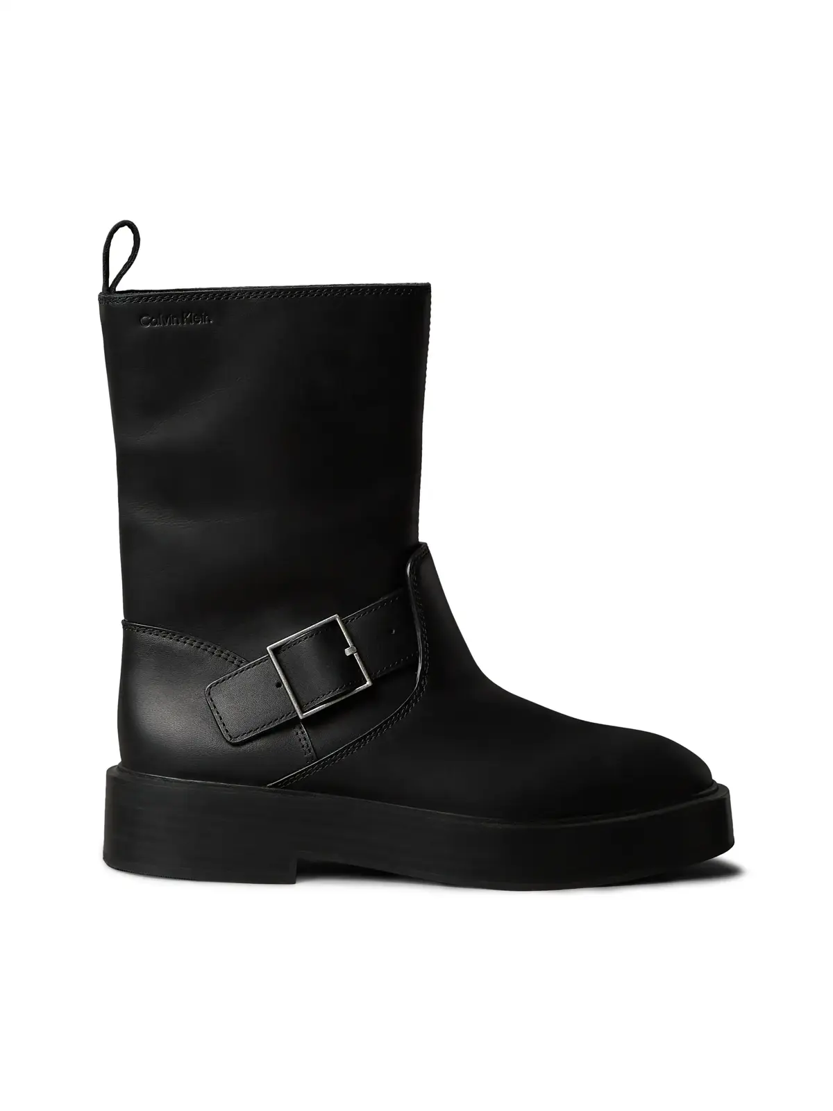 Calvin Klein CONCAVE WELT BIKER Siyah Kadın Bot
