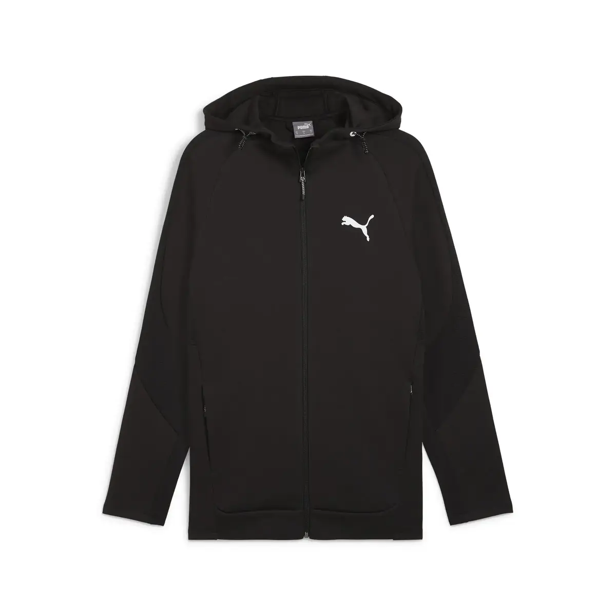 Puma EVOSTRIPE Full-Zip Hoodie Siyah Erkek Fermuarlı Ceket