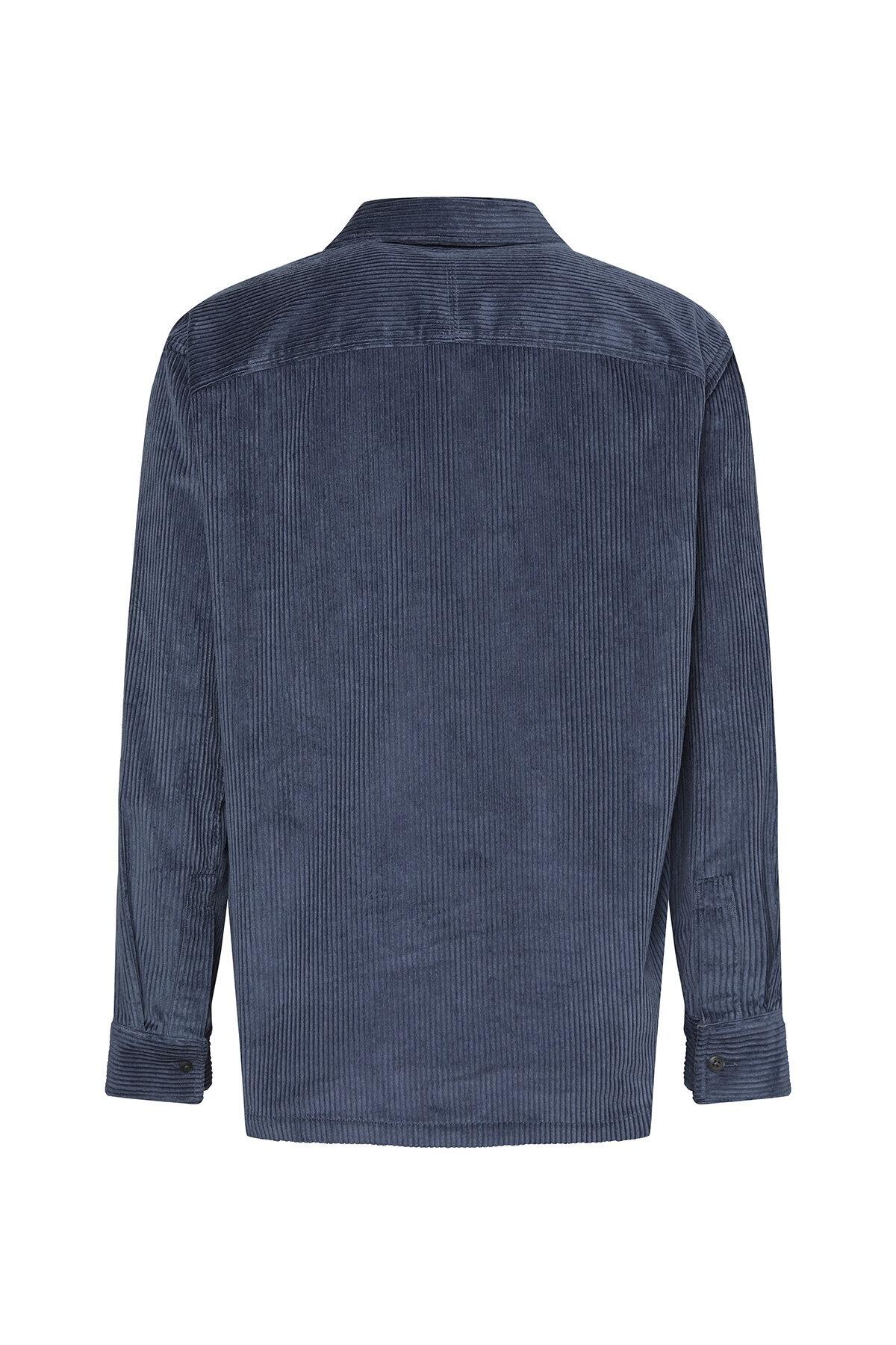 Calvin Klein LS CORDUROY POCKET RELAXED SHIRT Lacivert Erkek Gömlek