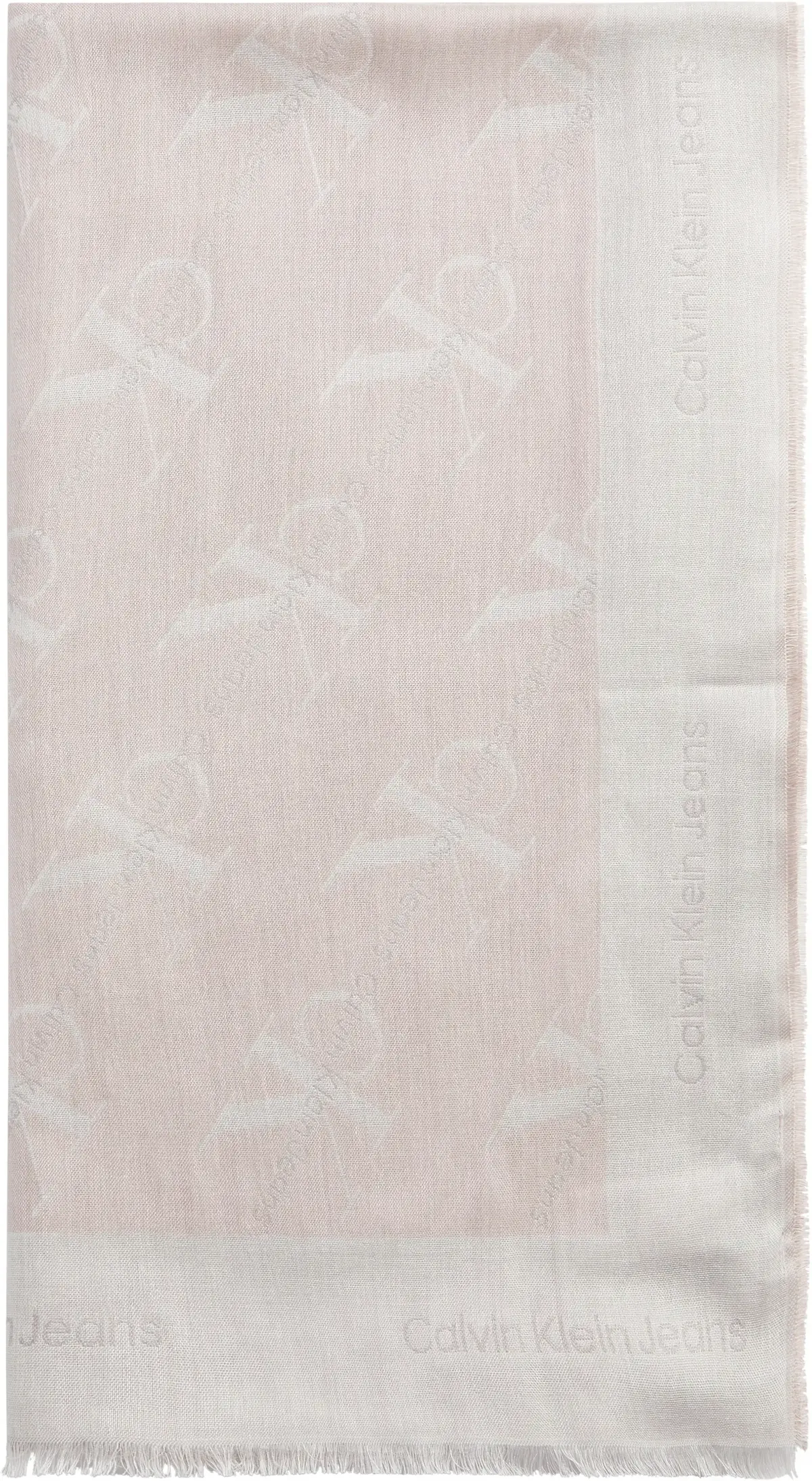Calvin Klein MONOGRAM SCARF 70x18 Kadın Krem Atkı