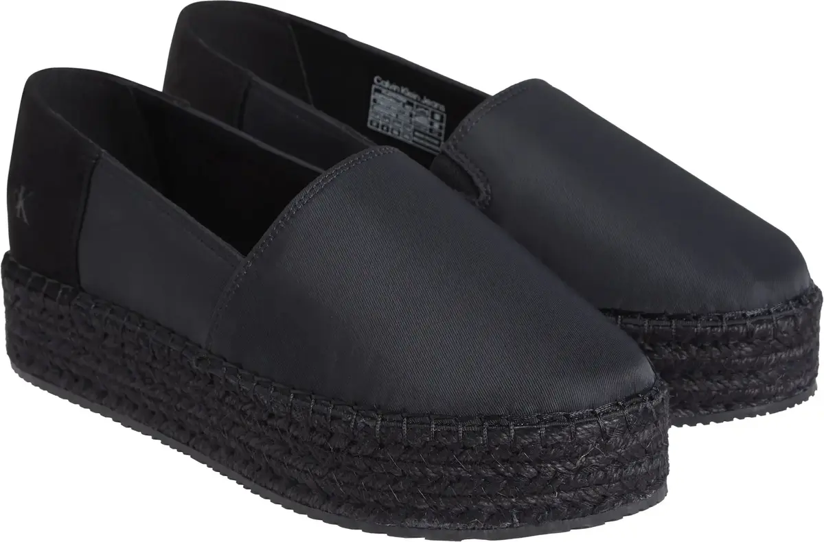 Calvin Klein FLATFORM ESPADRILLE, 0GJ Siyah Kadın Ayakkabı-Bot