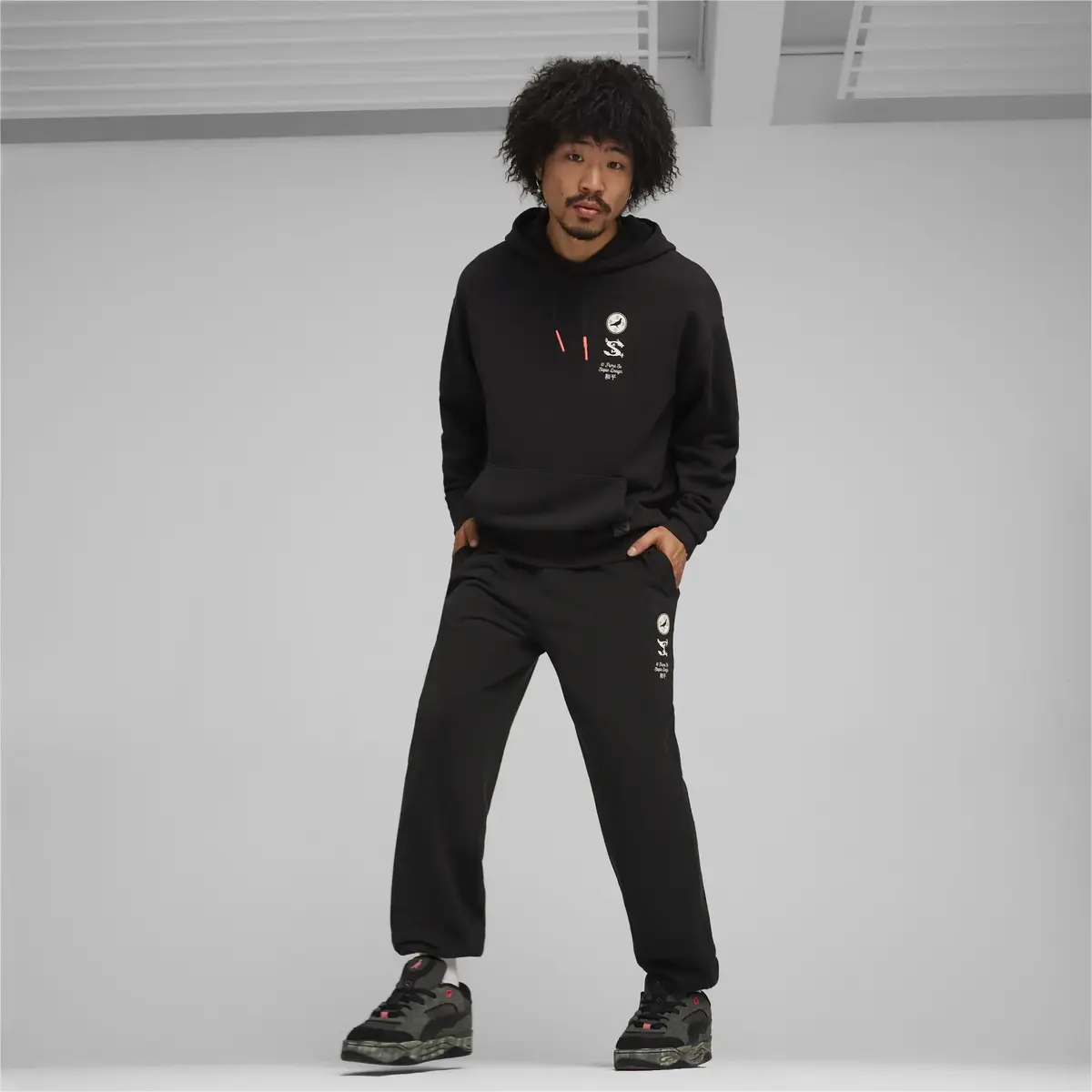PUMA X STAPLE Graphic Hoodie Siyah Erkek Sweatshirt