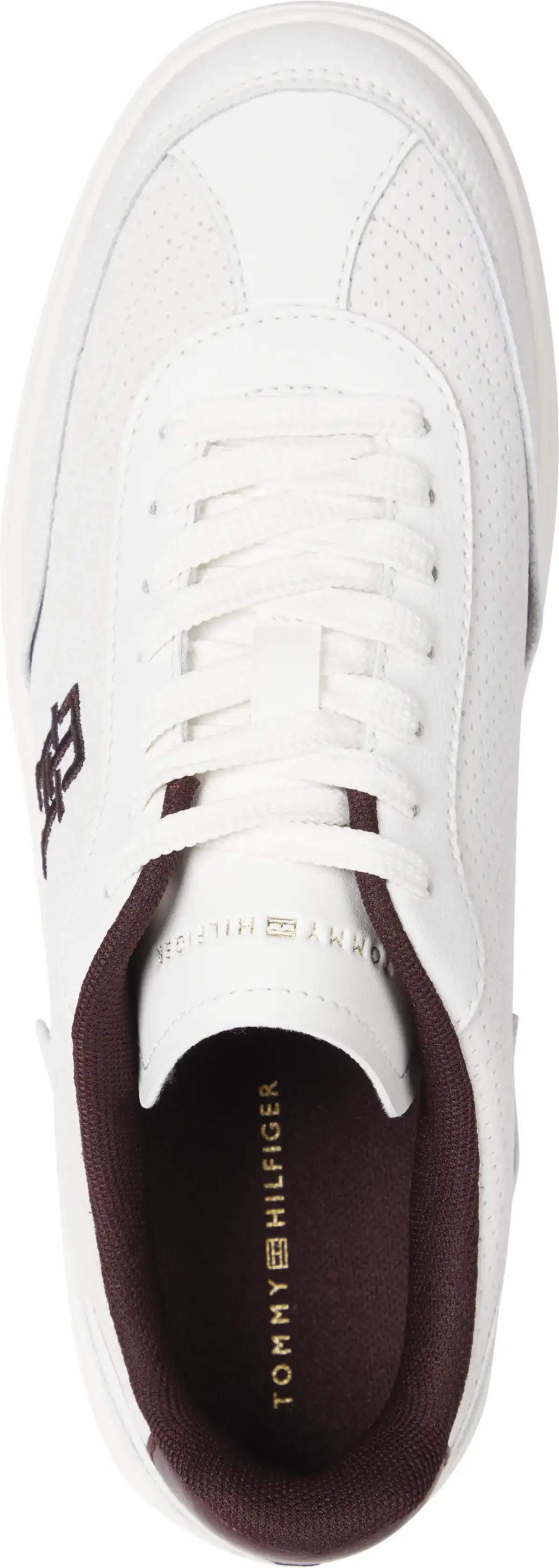 Tommy Hilfiger TH HERITAGE SNEAKER, 0K6 Beyaz Kadın Spor Ayakkabı & Sneaker